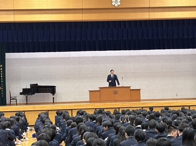修了式　学校長の話